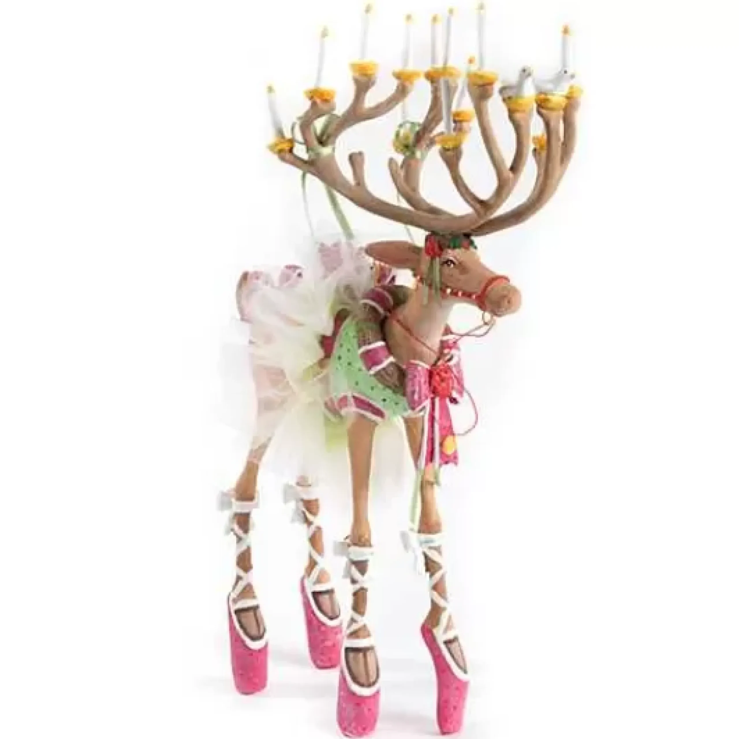 MacKenzie-Childs Patience Brewster Dash Away Dancer Reindeer Figure< Holiday|Room Accents