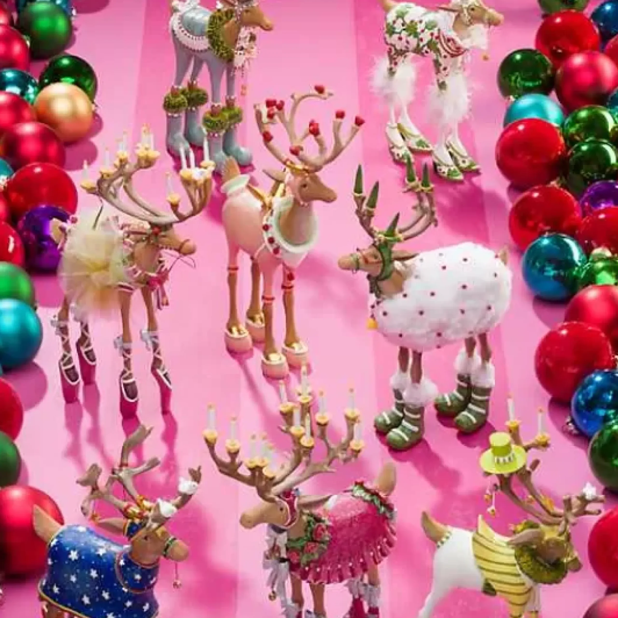 MacKenzie-Childs Patience Brewster Dash Away Vixen Reindeer Figure< Holiday|Room Accents