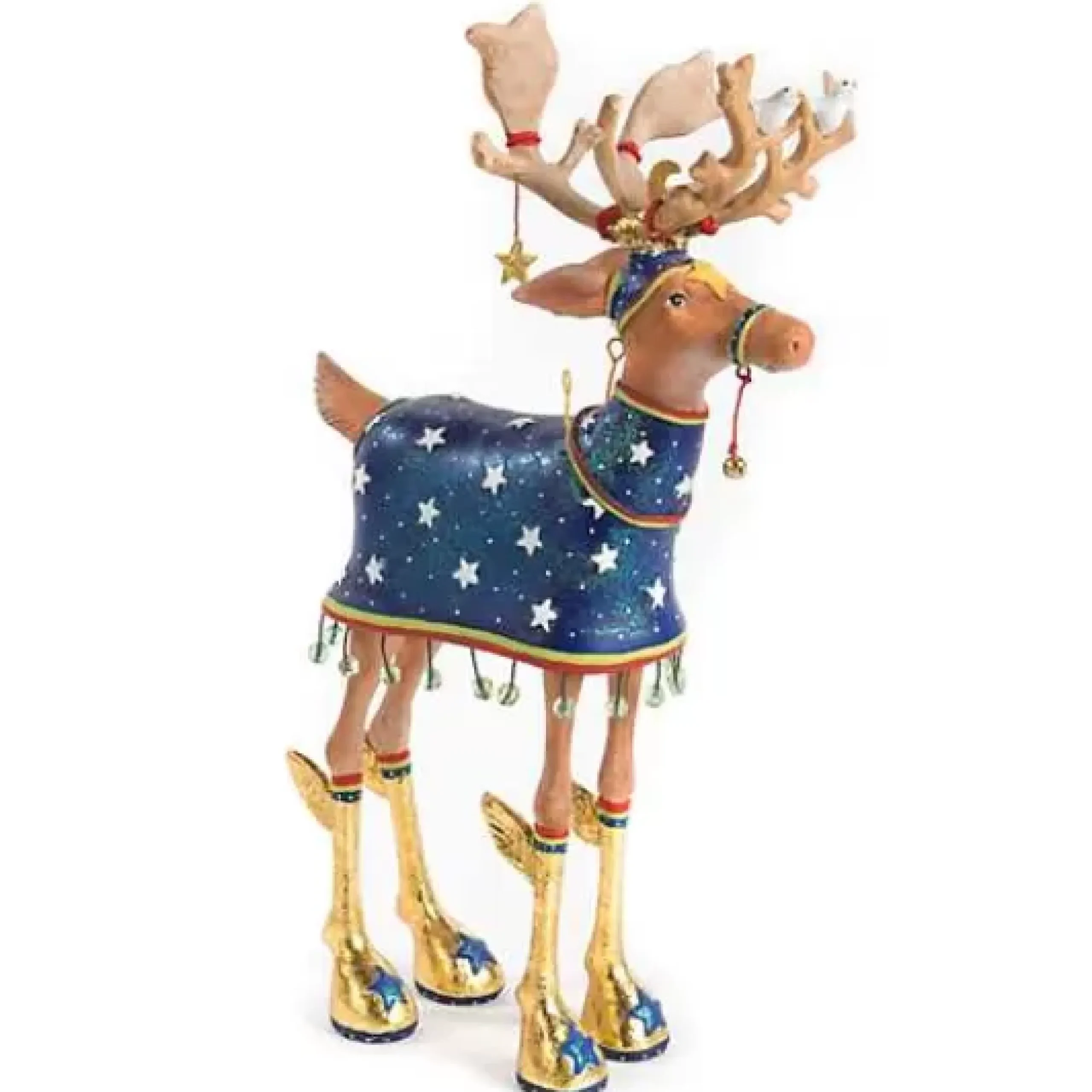 MacKenzie-Childs Patience Brewster Dash Away Comet Reindeer Figure< Holiday|Room Accents