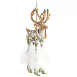 MacKenzie-Childs Patience Brewster Dash Away Vixen Reindeer Ornament< Holiday