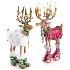MacKenzie-Childs Patience Brewster Dash Away Blitzen Reindeer Figure< Holiday|Room Accents