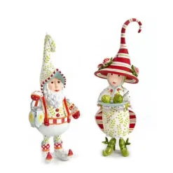 MacKenzie-Childs Patience Brewster Dash Away Santa's Lantern Elf Ornament< Holiday