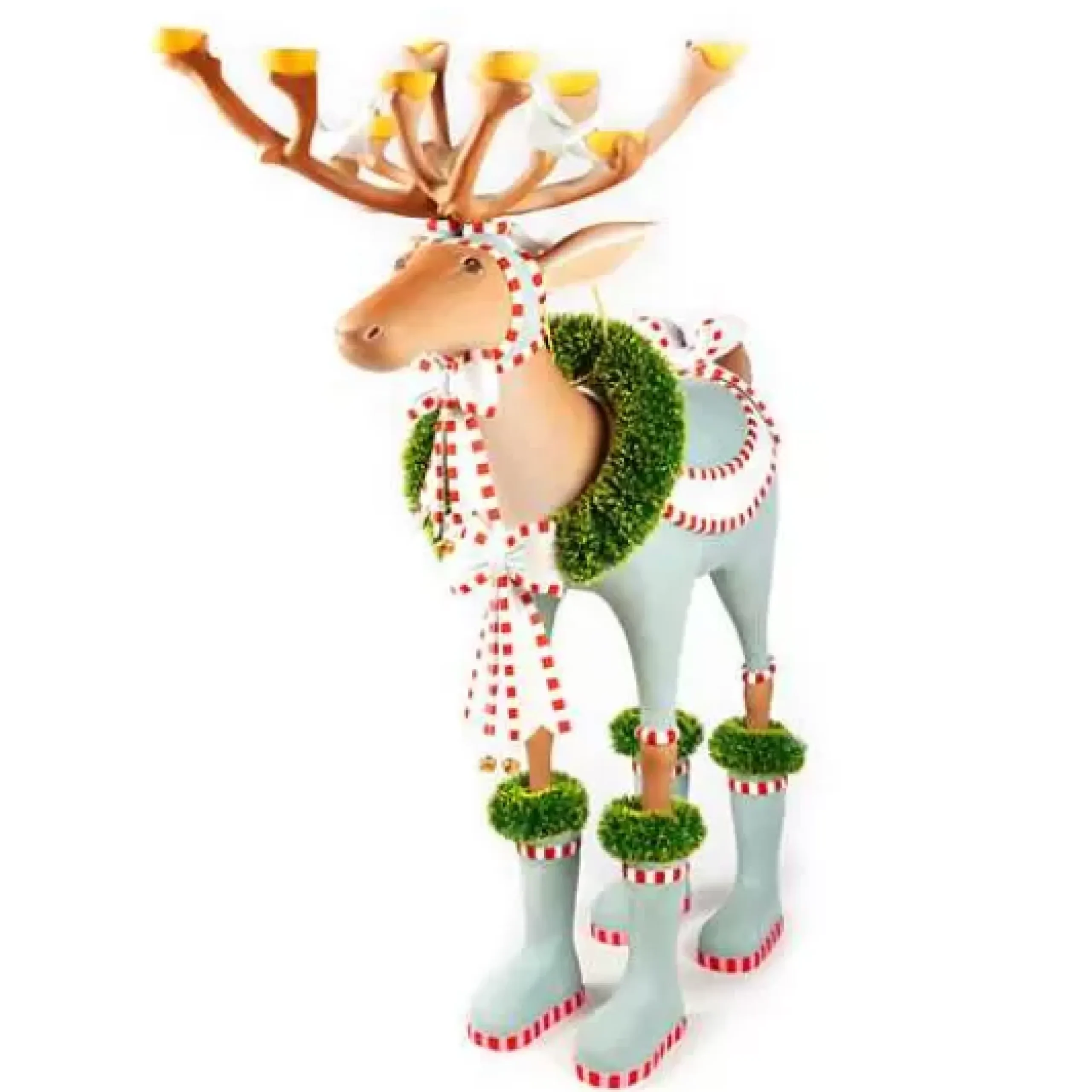 MacKenzie-Childs Patience Brewster Dash Away Dasher Deer Display Figure< Holiday|Room Accents