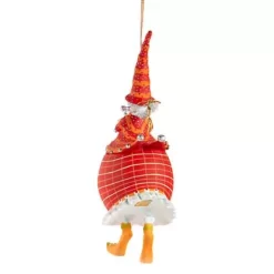 MacKenzie-Childs Patience Brewster Dash Away Red Mrs. Santa Ornament< Holiday