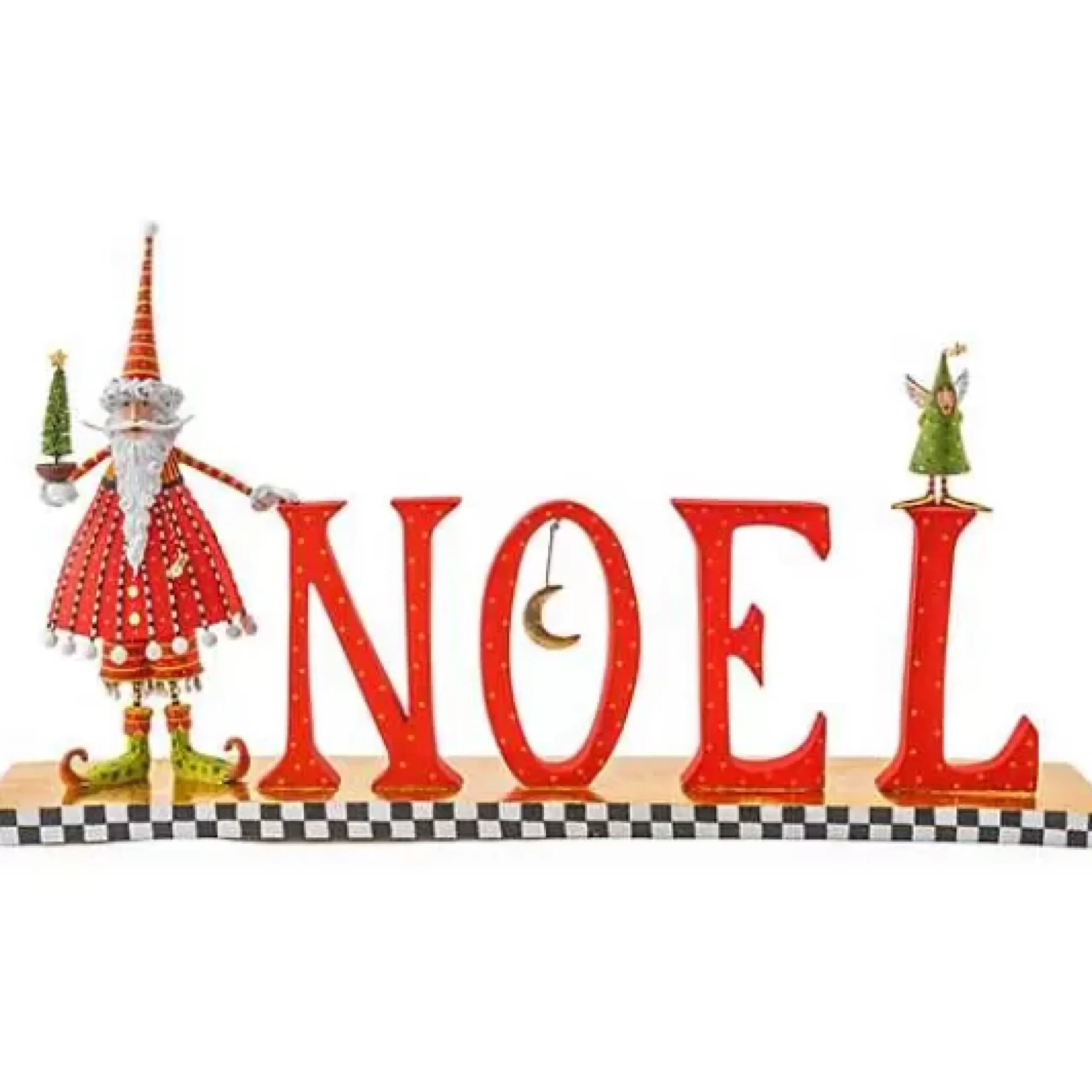 MacKenzie-Childs Patience Brewster Dash Away NOEL Decor< Holiday