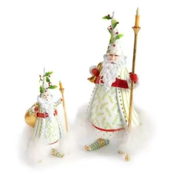 MacKenzie-Childs Patience Brewster Dash Away Candlelight Santa Ornament< Holiday