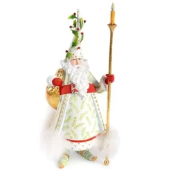 MacKenzie-Childs Patience Brewster Dash Away Candlelight Santa Figure< Holiday|Room Accents