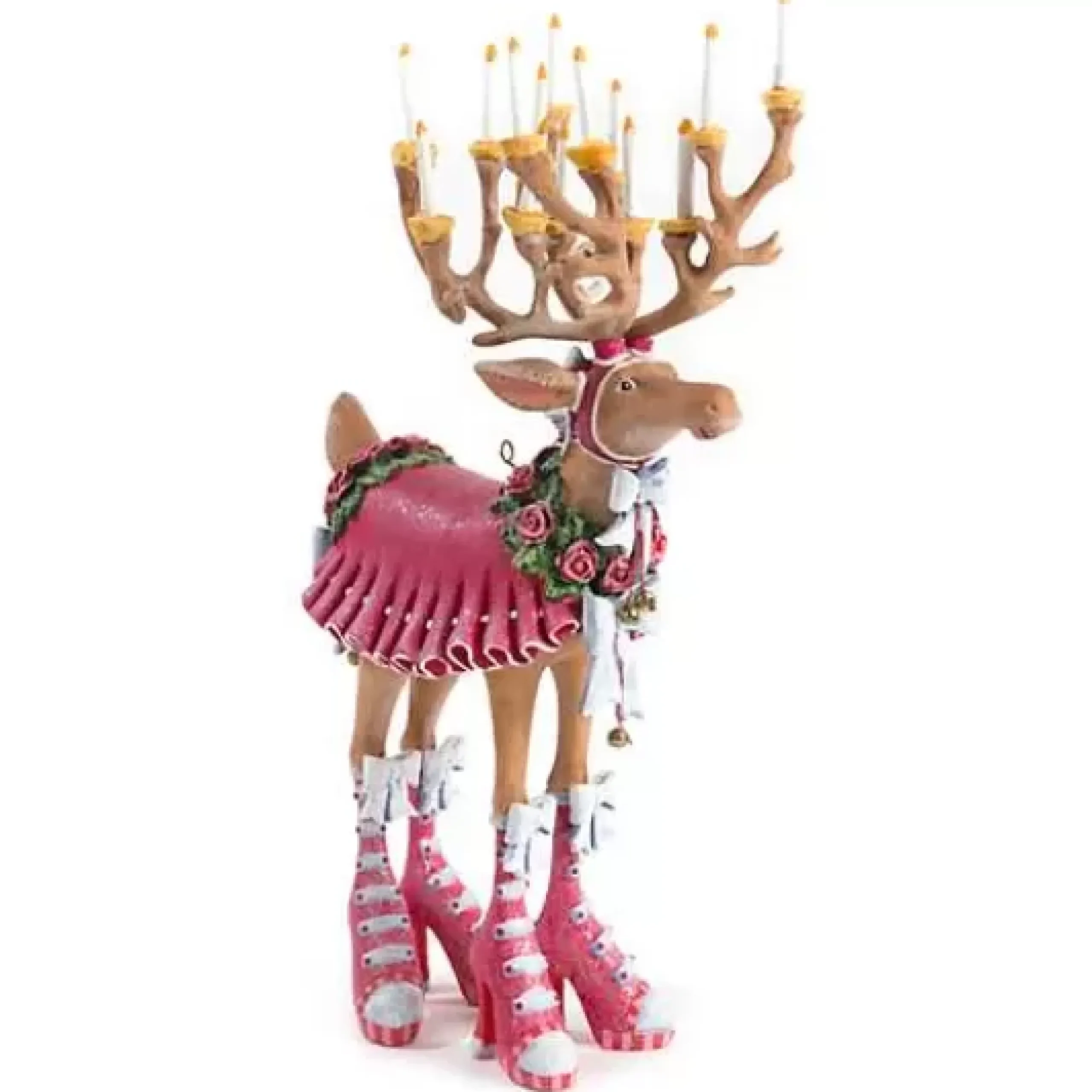 MacKenzie-Childs Patience Brewster Dash Away Donna Reindeer Figure< Holiday|Room Accents