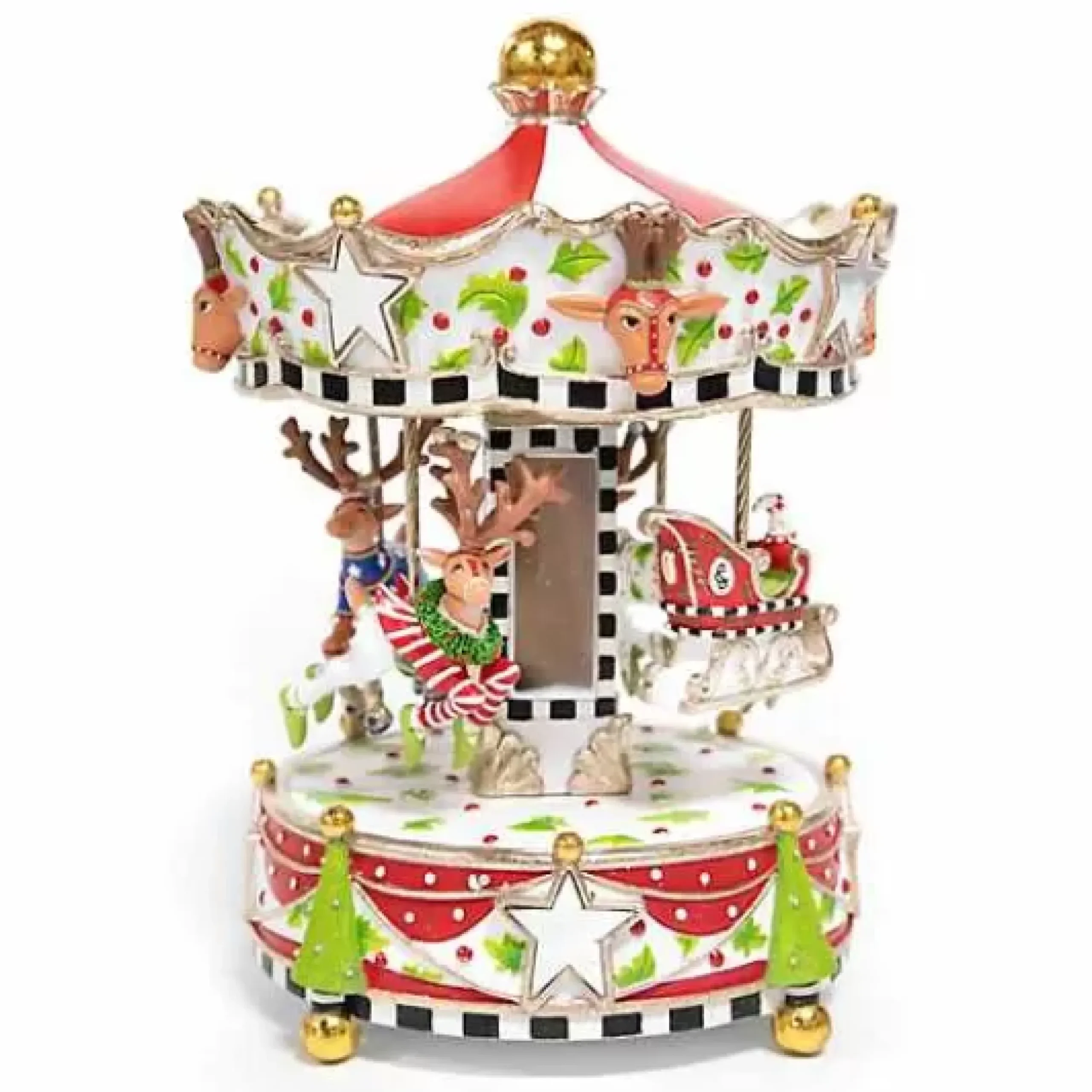 MacKenzie-Childs Patience Brewster Dash Away Carousel< Holiday|Room Accents