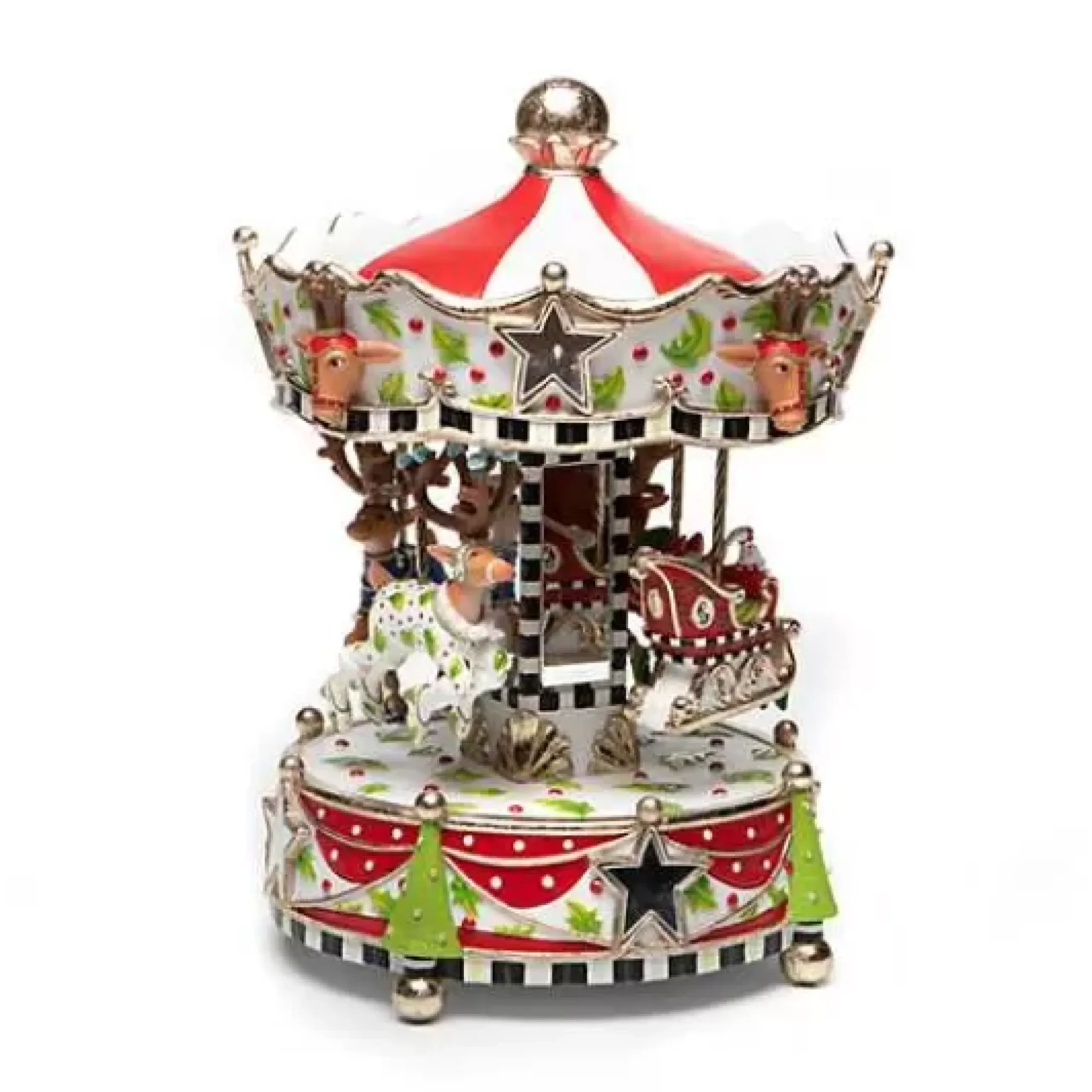 MacKenzie-Childs Patience Brewster Dash Away Carousel< Holiday|Room Accents