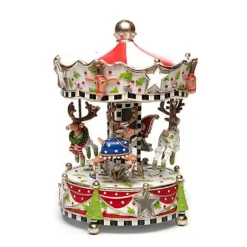 MacKenzie-Childs Patience Brewster Dash Away Carousel< Holiday|Room Accents