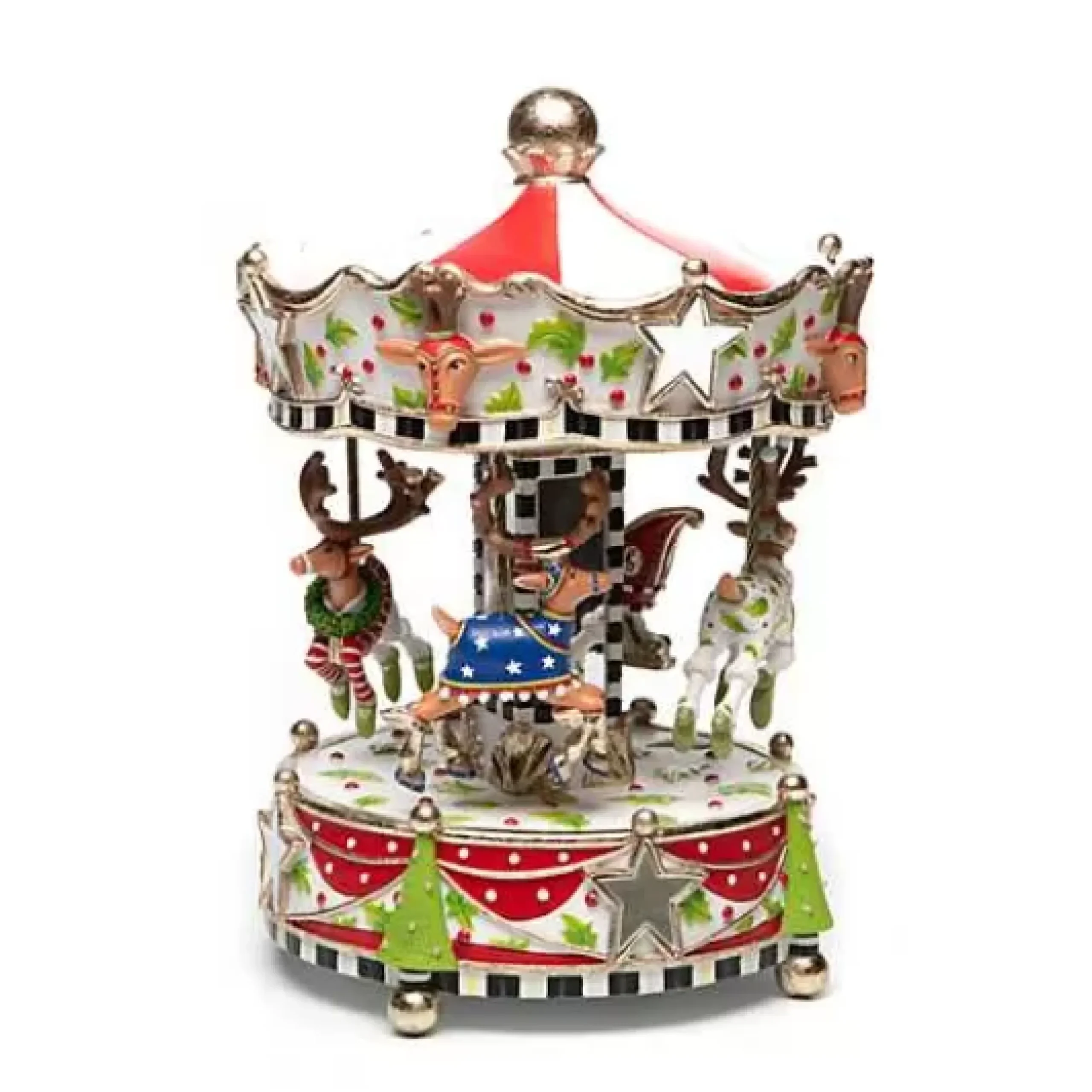 MacKenzie-Childs Patience Brewster Dash Away Carousel< Holiday|Room Accents