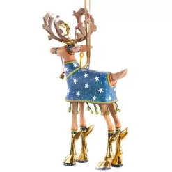 MacKenzie-Childs Patience Brewster Dash Away Comet Reindeer Ornament< Holiday