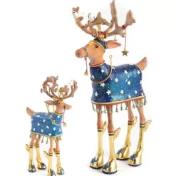 MacKenzie-Childs Patience Brewster Dash Away Comet Reindeer Ornament< Holiday