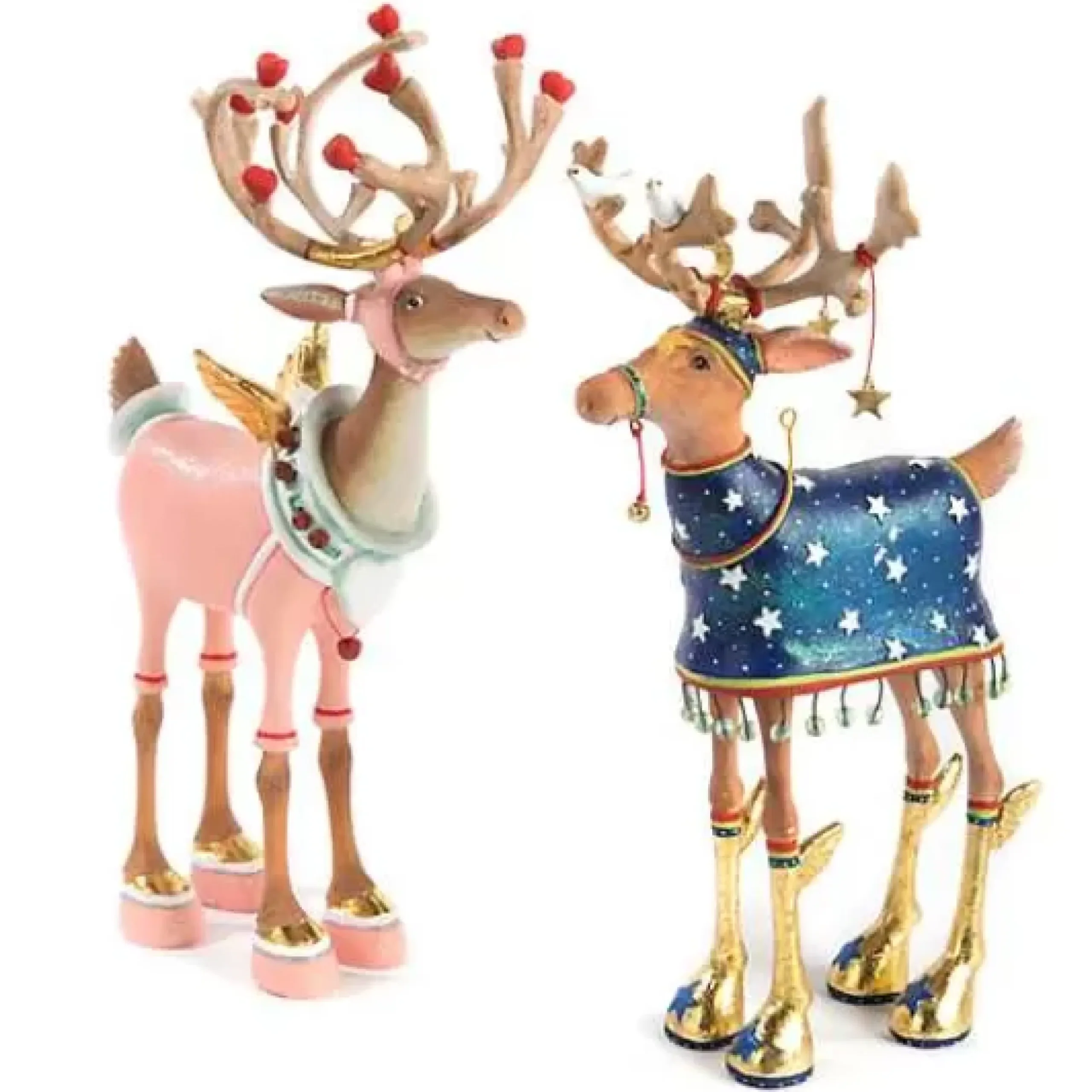 MacKenzie-Childs Patience Brewster Dash Away Cupid Reindeer Figure< Holiday|Room Accents
