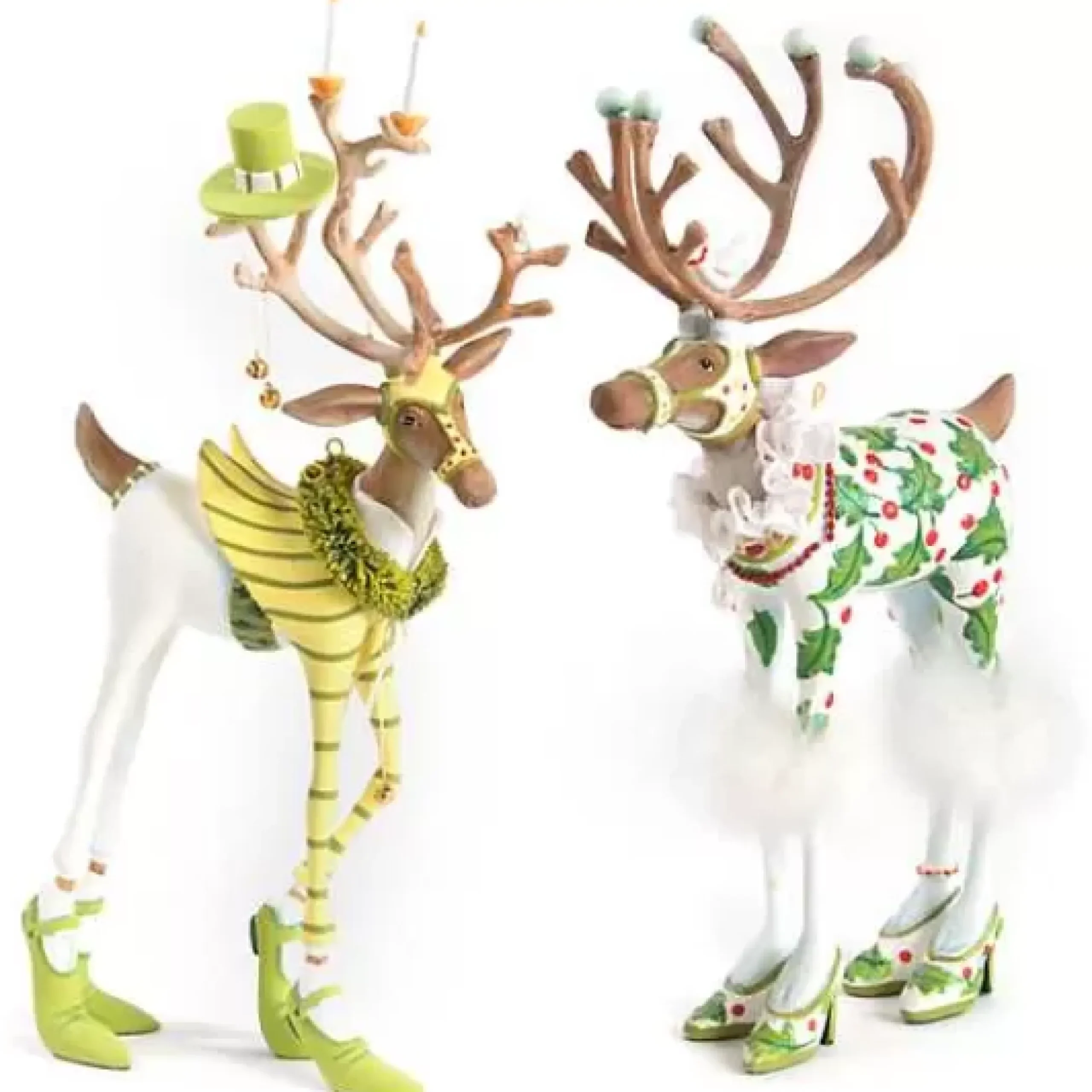 MacKenzie-Childs Patience Brewster Dash Away Prancer Reindeer Figure< Holiday|Room Accents