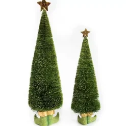MacKenzie-Childs Patience Brewster Dash Away Sisal Elf Tree Figures< Holiday|Room Accents