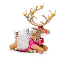 MacKenzie-Childs Patience Brewster Dash Away Sitting Dancer Reindeer Figure< Holiday|Room Accents
