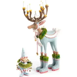 MacKenzie-Childs Patience Brewster Dash Away Dasher Reindeer Figure< Holiday|Room Accents