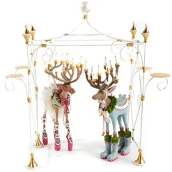 MacKenzie-Childs Patience Brewster Dash Away Dasher Reindeer Figure< Holiday|Room Accents