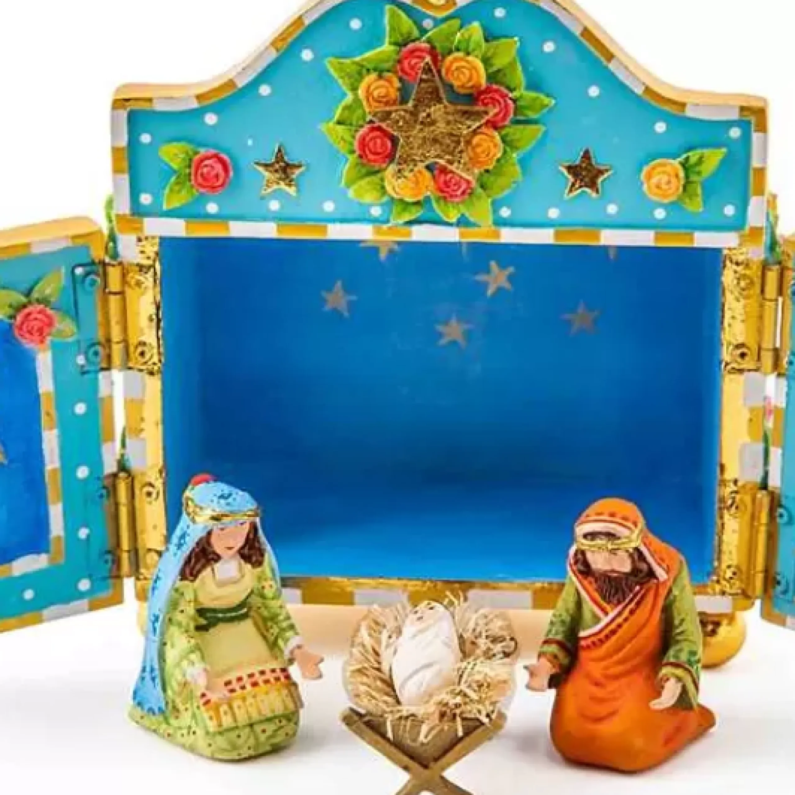 MacKenzie-Childs Patience Brewster Mini Nativity Retablo< Holiday