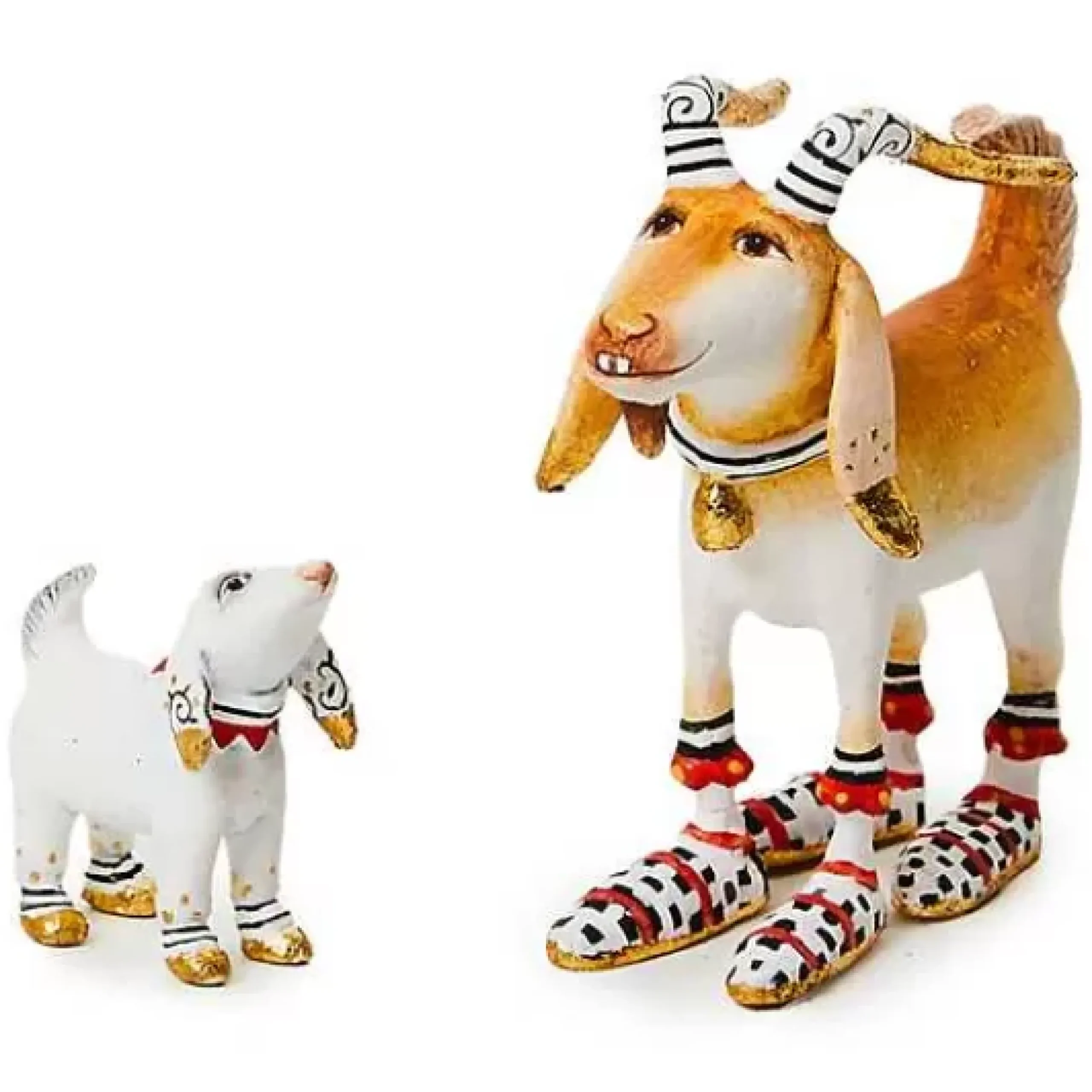 MacKenzie-Childs Patience Brewster Mini Nativity Nathan Noel Goat Figures< Holiday|Room Accents