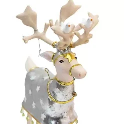 MacKenzie-Childs Patience Brewster Moonbeam Reindeer Figure Set-B< Holiday