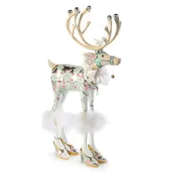 MacKenzie-Childs Patience Brewster Moonbeam Vixen Reindeer Figure< Holiday|Room Accents