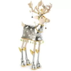 MacKenzie-Childs Patience Brewster Moonbeam Comet Reindeer Figure< Holiday|Room Accents