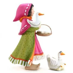 MacKenzie-Childs Patience Brewster Nativity Girl with Duck Figures< Holiday|Room Accents