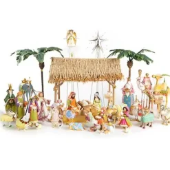 MacKenzie-Childs Patience Brewster Nativity Girl with Duck Figures< Holiday|Room Accents