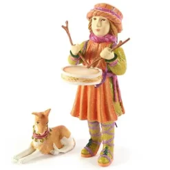 MacKenzie-Childs Patience Brewster Nativity Little Drummer Boy Dog Figures< Holiday|Room Accents