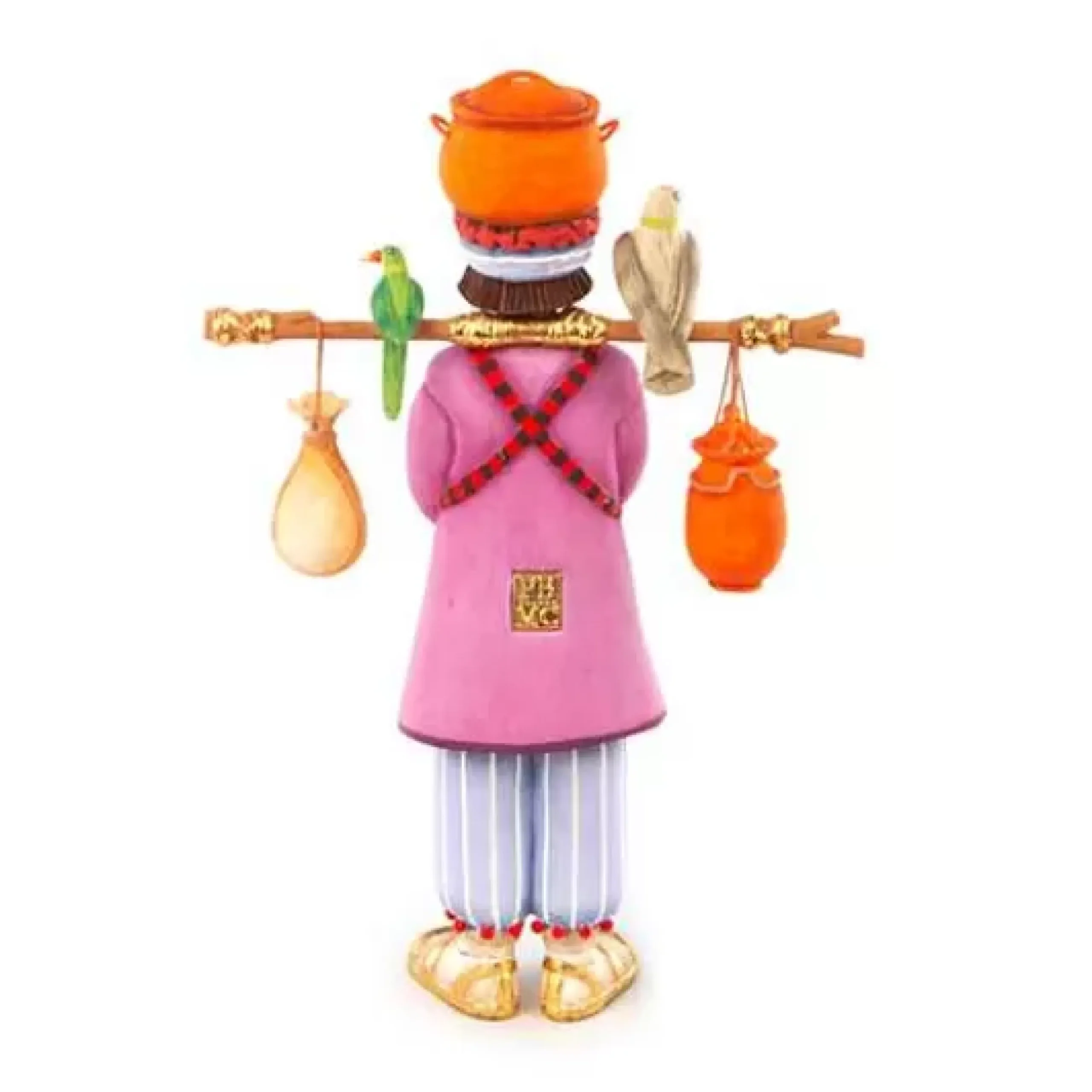 MacKenzie-Childs Patience Brewster Nativity Water Carrier Figure< Room Accents