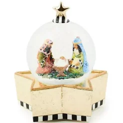 MacKenzie-Childs Patience Brewster Nativity Snow Globe< Room Accents