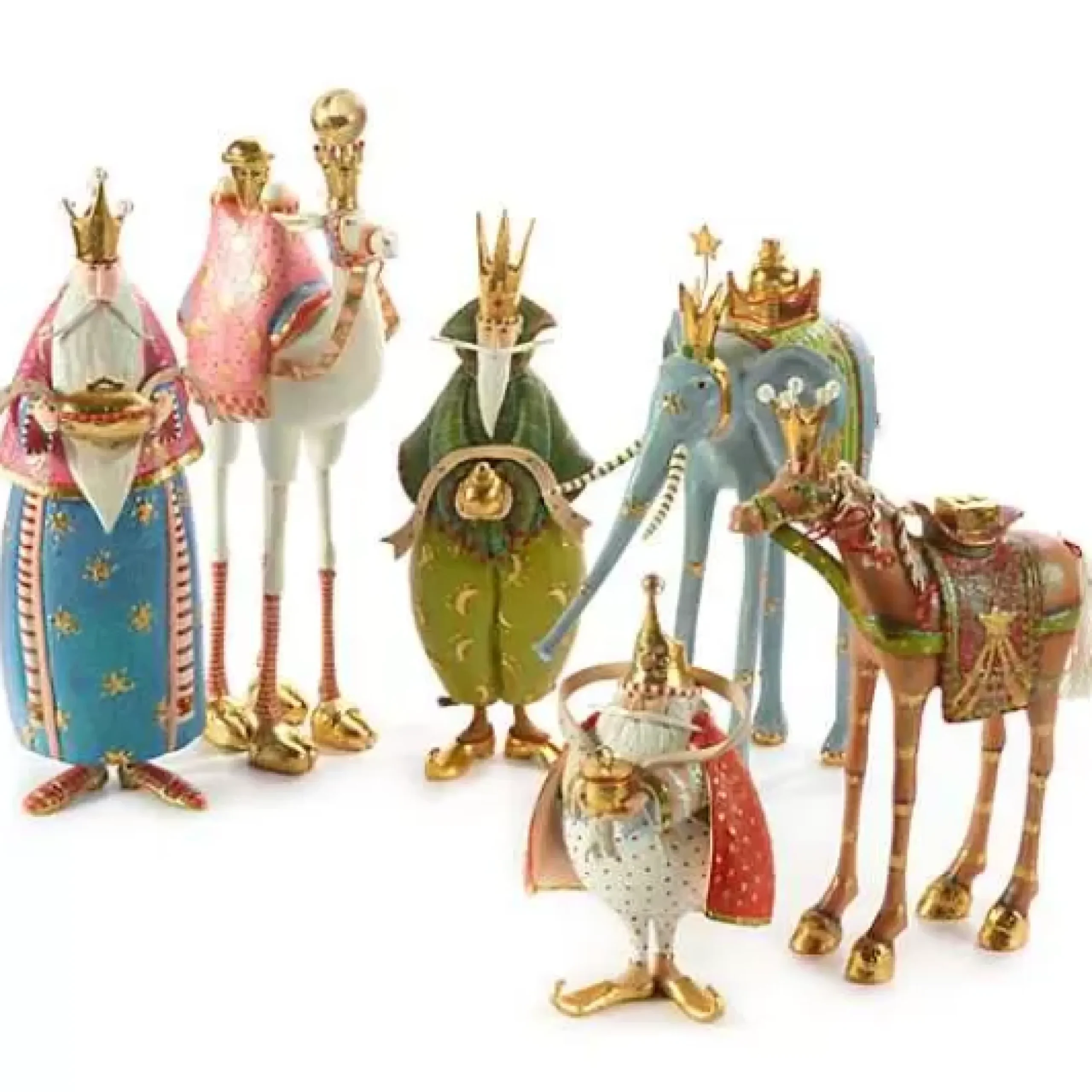 MacKenzie-Childs Patience Brewster Nativity Magi Figures< Holiday|Room Accents