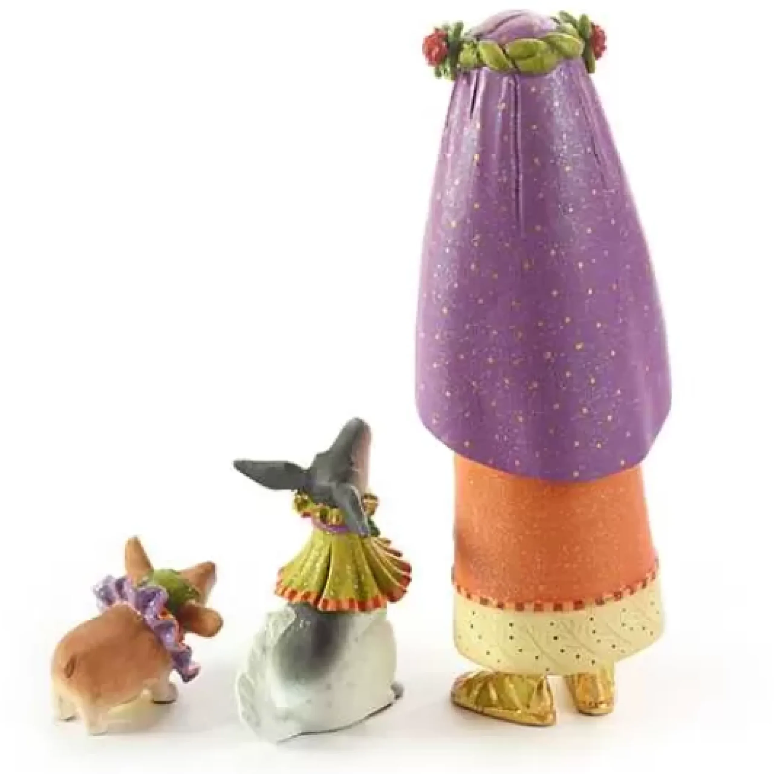 MacKenzie-Childs Patience Brewster Nativity Shepherdess with Dog Figures< Holiday|Room Accents
