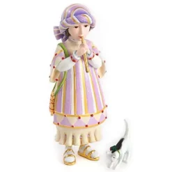 MacKenzie-Childs Patience Brewster Nativity Piping Girl with Kitten Figures< Holiday|Room Accents