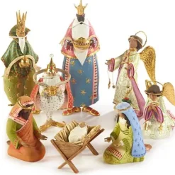 MacKenzie-Childs Patience Brewster Nativity World Holy Family Figures< Holiday|Room Accents