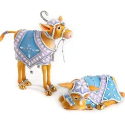 MacKenzie-Childs Patience Brewster Nativity Calf Figures< Holiday|Room Accents
