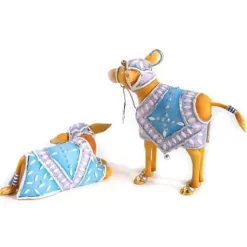 MacKenzie-Childs Patience Brewster Nativity Calf Figures< Holiday|Room Accents