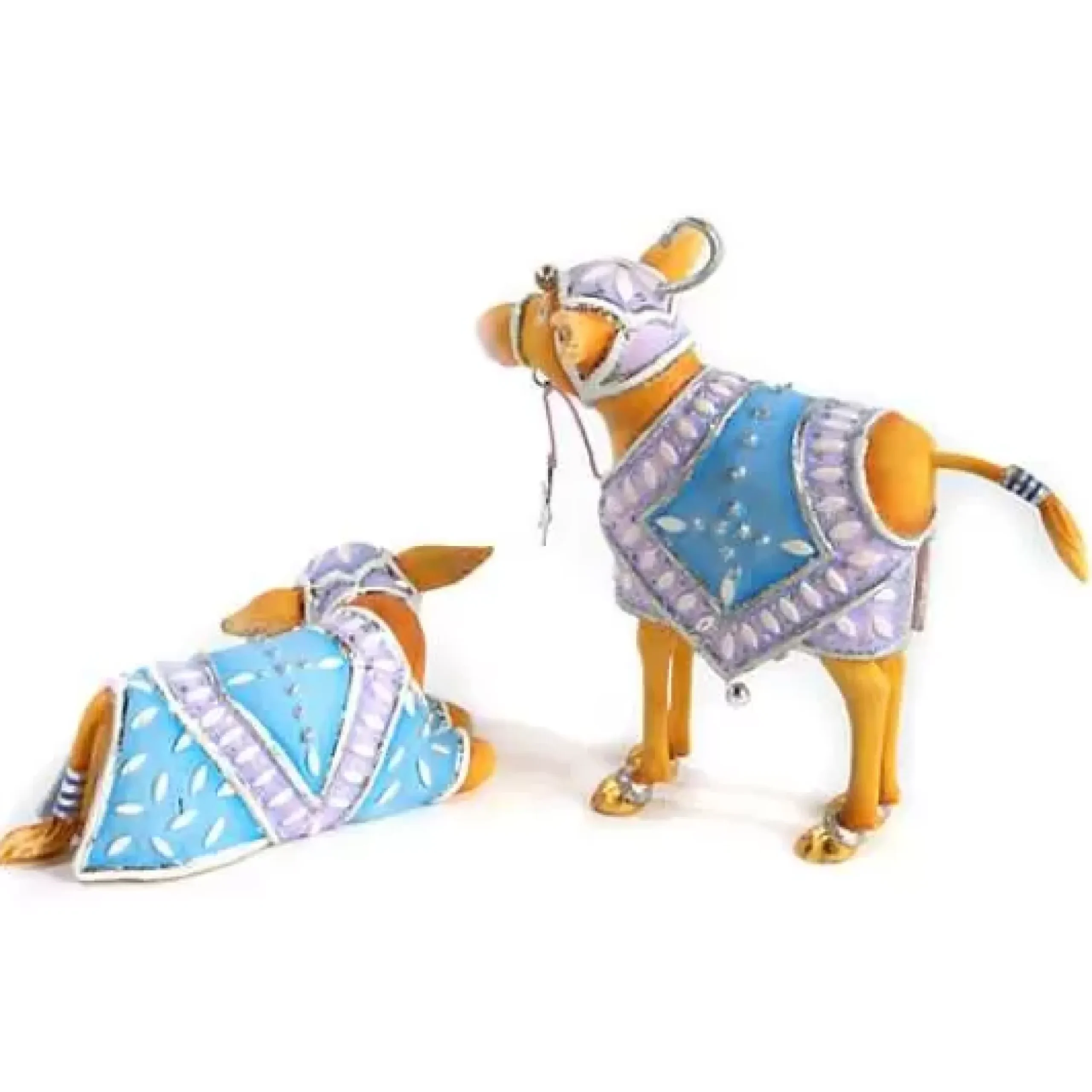 MacKenzie-Childs Patience Brewster Nativity Calf Figures< Holiday|Room Accents