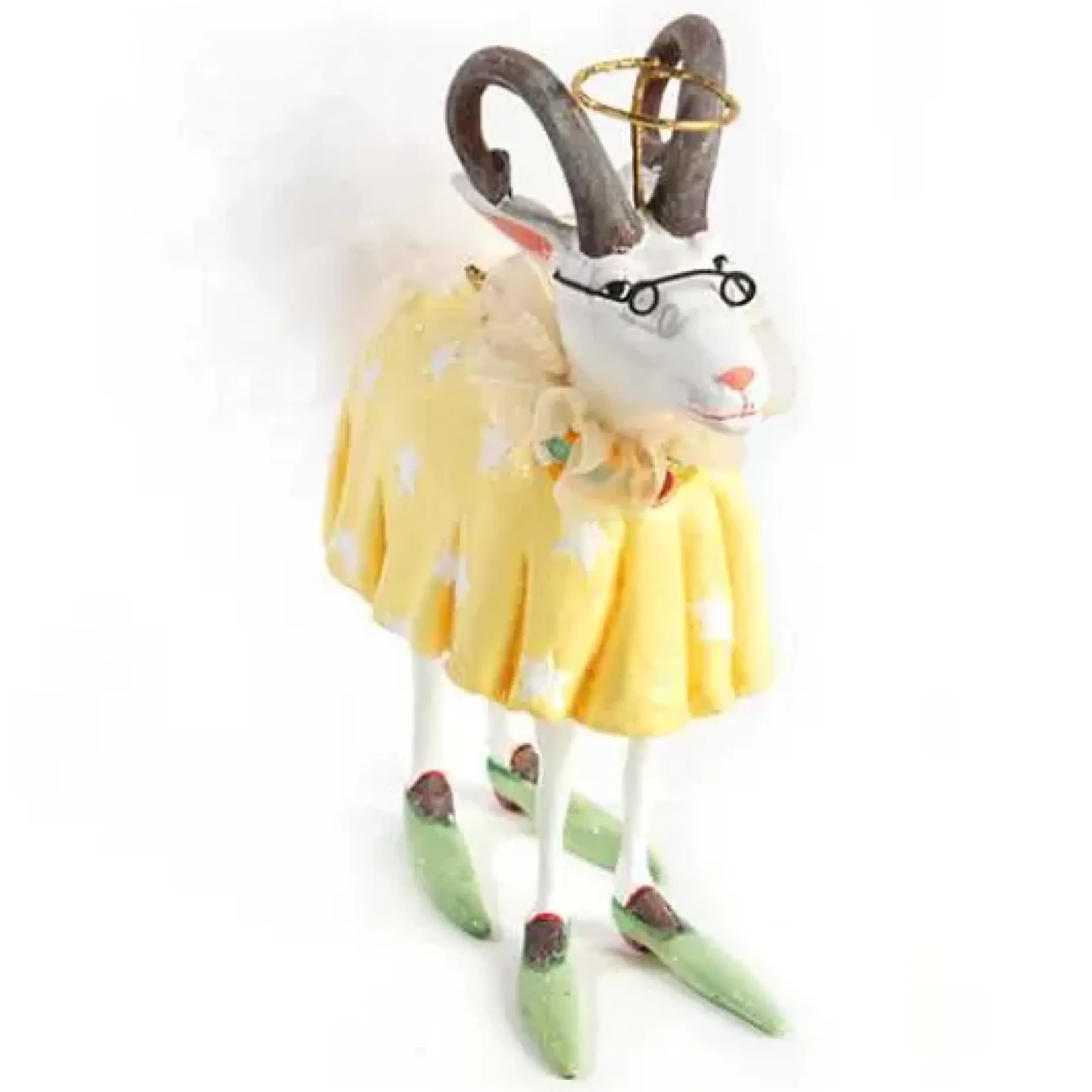 MacKenzie-Childs Patience Brewster Nativity Nanny Goat Ornament< Holiday
