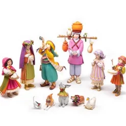 MacKenzie-Childs Patience Brewster Nativity Manger Figures Set< Holiday|Room Accents