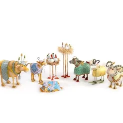 MacKenzie-Childs Patience Brewster Nativity Manger Ram Figure< Holiday|Room Accents