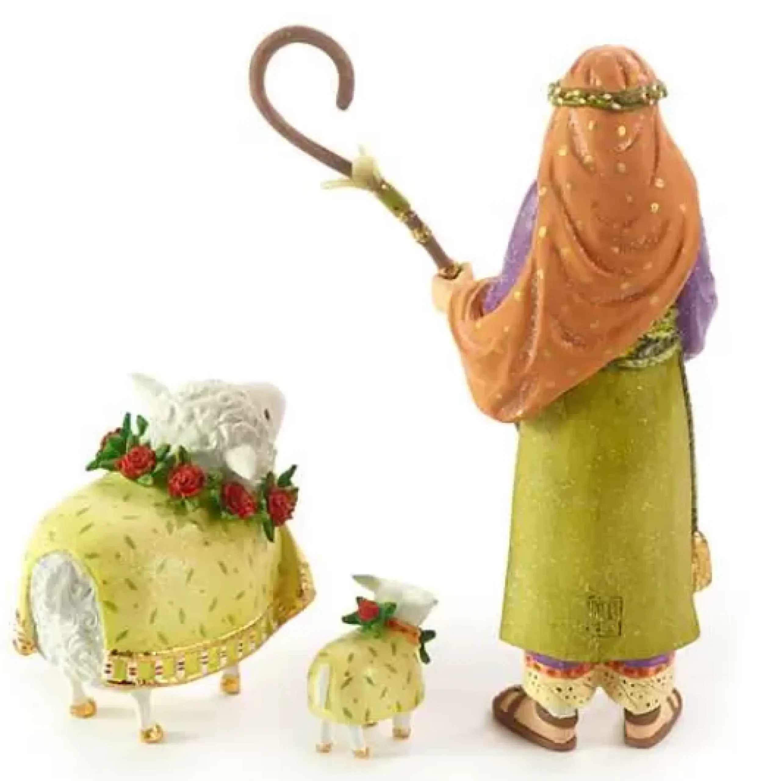 MacKenzie-Childs Patience Brewster Nativity Shepherd Sheep Figures< Holiday|Room Accents