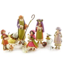 MacKenzie-Childs Patience Brewster Nativity Shepherd Sheep Figures< Holiday|Room Accents
