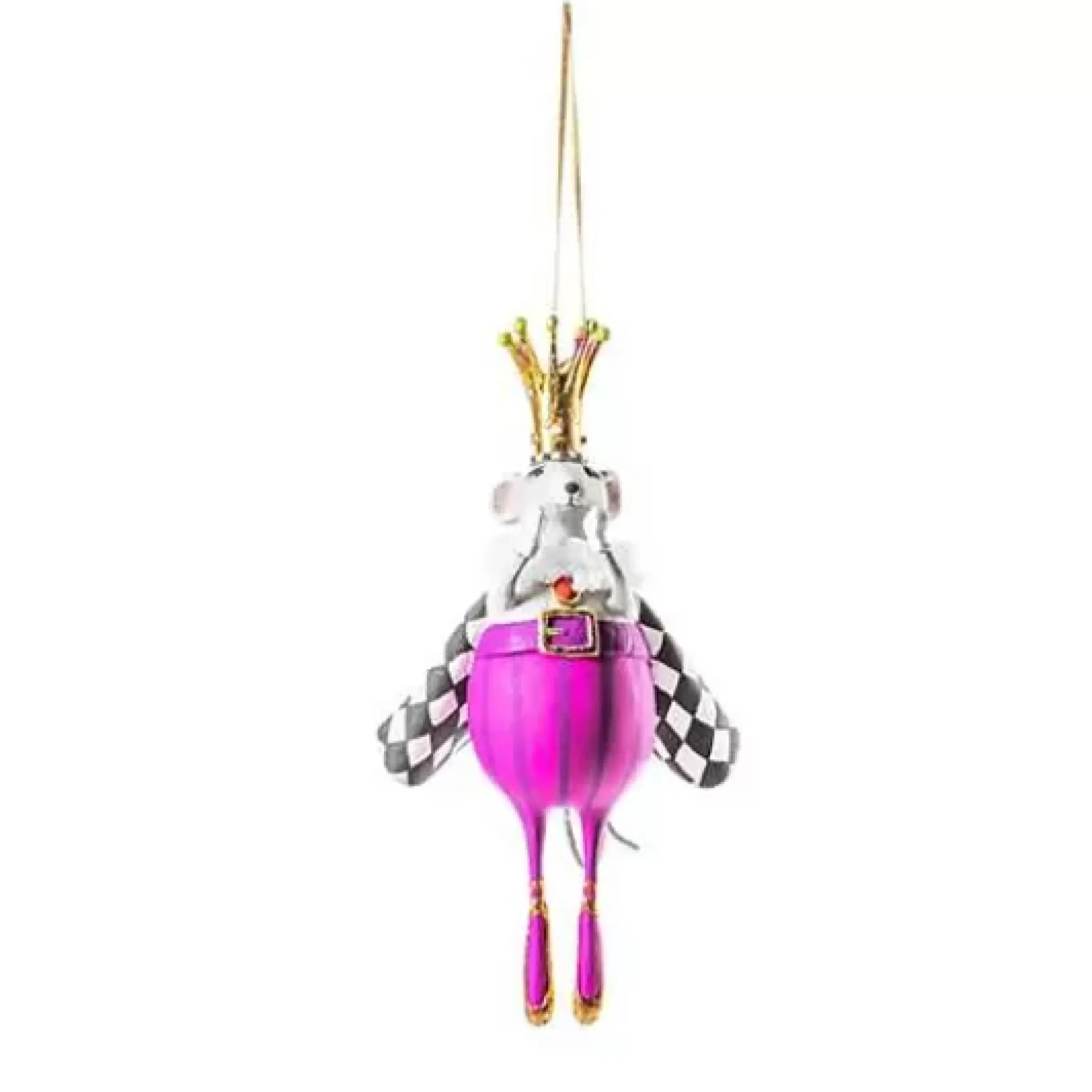 MacKenzie-Childs Patience Brewster Nutcracker Suite Mouse King Ornament< Holiday