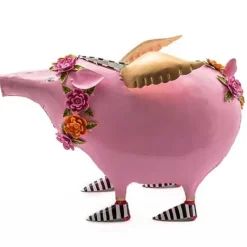 MacKenzie-Childs Patience Brewster Portia Pig Planter< Spring|Greenery & Florals