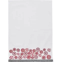 MacKenzie-Childs Peppermint Embroidered Dish Towel< Holiday|Kitchen & Table Linens