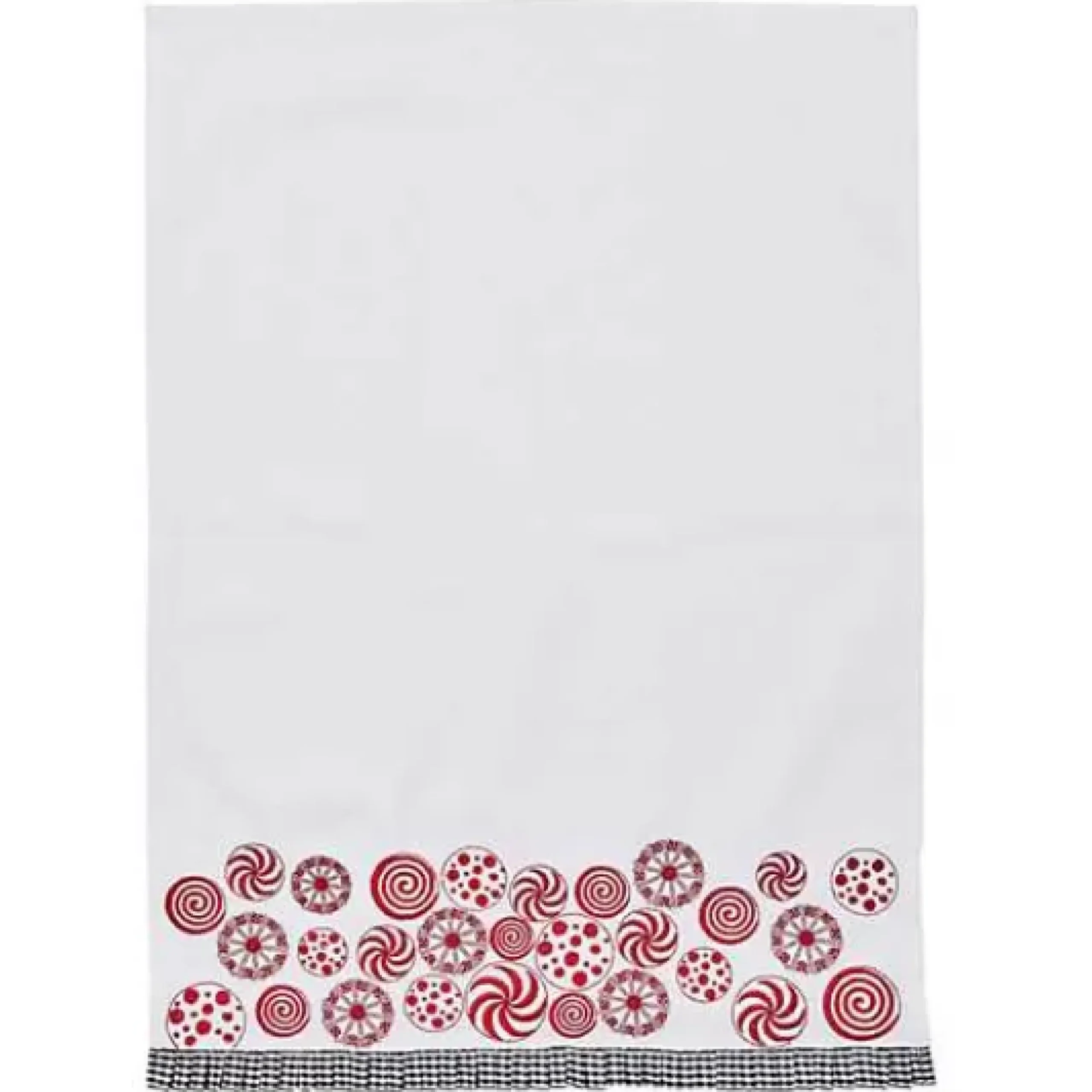 MacKenzie-Childs Peppermint Embroidered Dish Towel< Holiday|Kitchen & Table Linens
